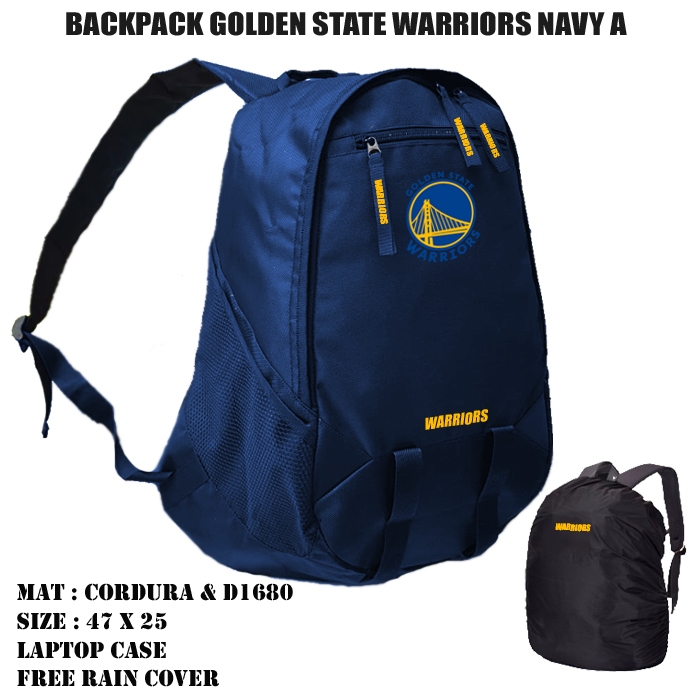 GOLDEN STATE WARRIORS BASKETBALL BACKPACK - WARRIORS SCHOOL BACKPACK - กระเป๋าเป้ทอง - กระเป๋าบาสเก็