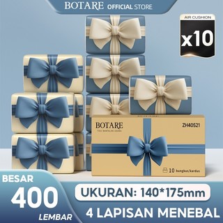 [6/10 pcs]Botare Air-Cushion Tisu Muka Deluxe Lembut 4 Lapisan 400 helai