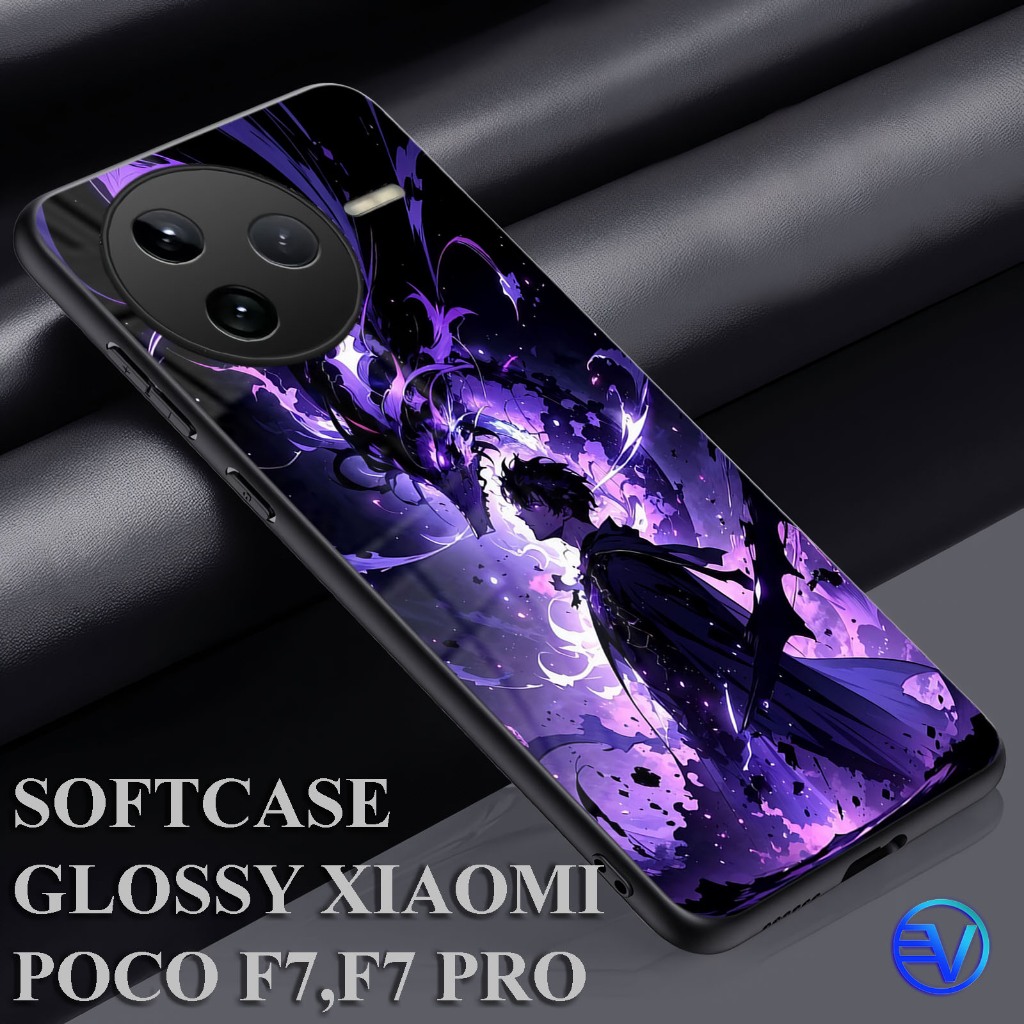 [ GT87 Solo leveling ] Softcase Xiaomi POCO F7 & F7 PRO Case Shiny Mirror Sublime Silicone Xiaomi