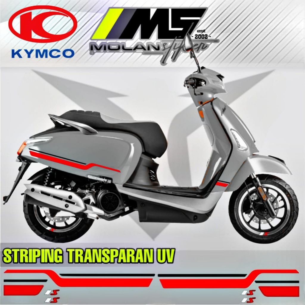 Decal สติกเกอร์ Striping โปร่งใส Variations Uv Kymco เช่น 125 กีฬา Kymco ชอบ 150i Abs Kymco ชอบ 125e