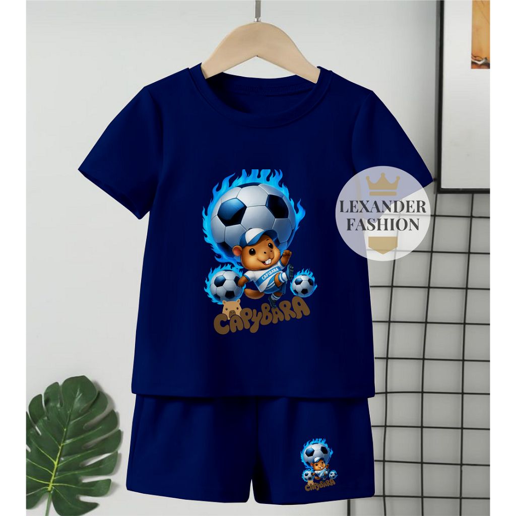 Lexander ชุดสูทแฟชั่นสําหรับเด็กผู้ชายผู้หญิงรูปภาพของ Capybara Futbol