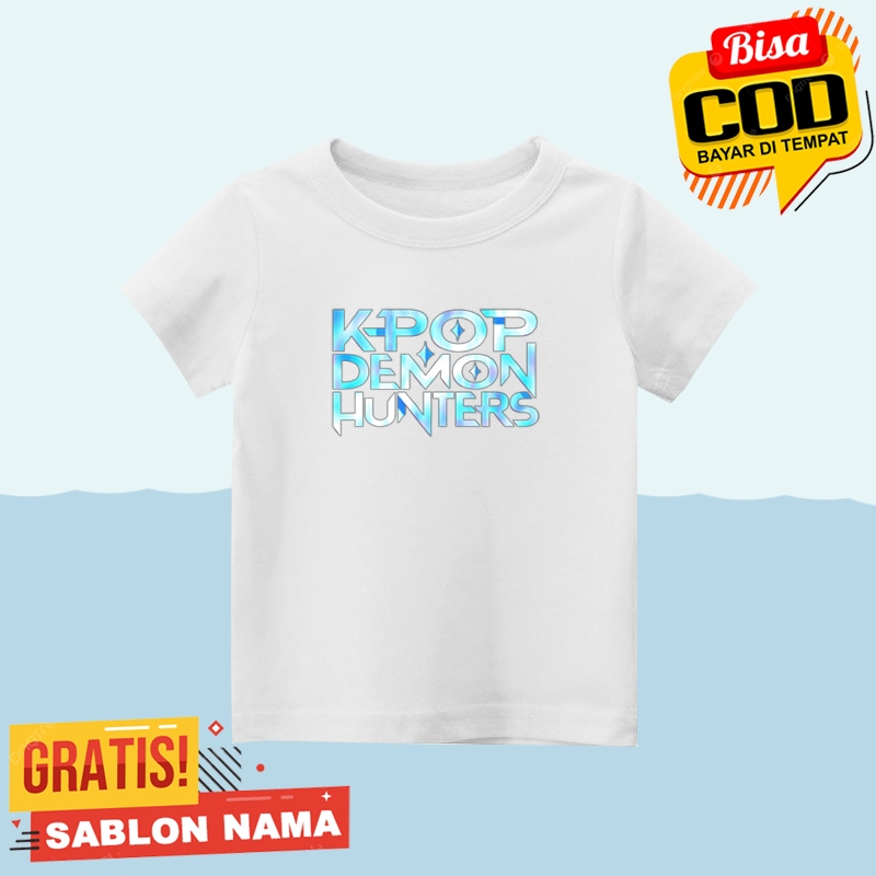 Kpop Demon Hunter โลโก้เด็กเสื้อยืด/Kpop Demon Hunter โลโก้เสื้อผ้าเด็กสําหรับชายหรือหญิง