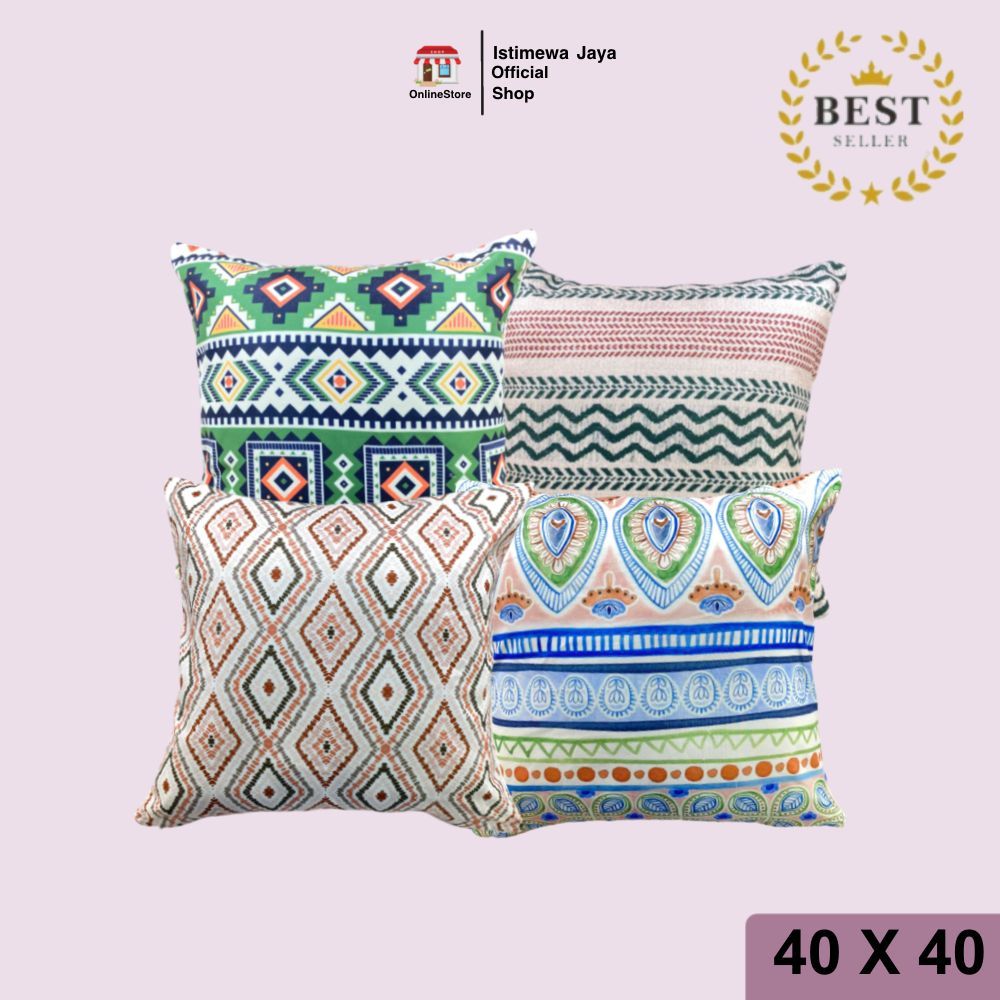 พิเศษ - 40X40 ETHNIC GEOMETRIC SERIES ฝาครอบ PILLOW