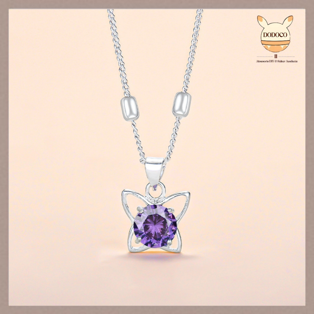 DDC สร้อยคอโซ่สวยสําหรับผู้หญิงแฟชั่นสร้อยคอหิน DJ-K07