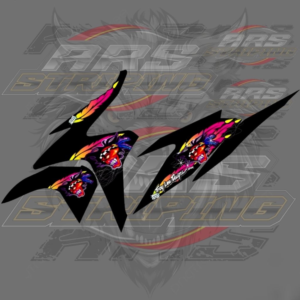 Striping sticker Vario old 125 kzr แนวคิด arai russel cussion