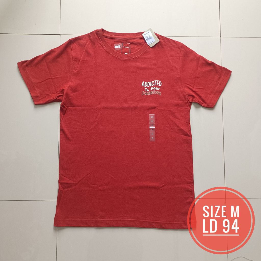 MERAH ADULT T ZONE RED เปิดใช้งานกับเสื้อยืด PASSION ของคุณ