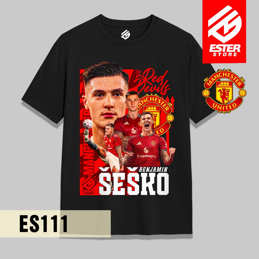 Esterstore.id ES111 – เสื้อยืด Benjamin Sesko Manchester United