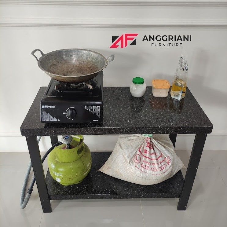 TWO BURNER STOVE TABLE SIZE 80X40X60