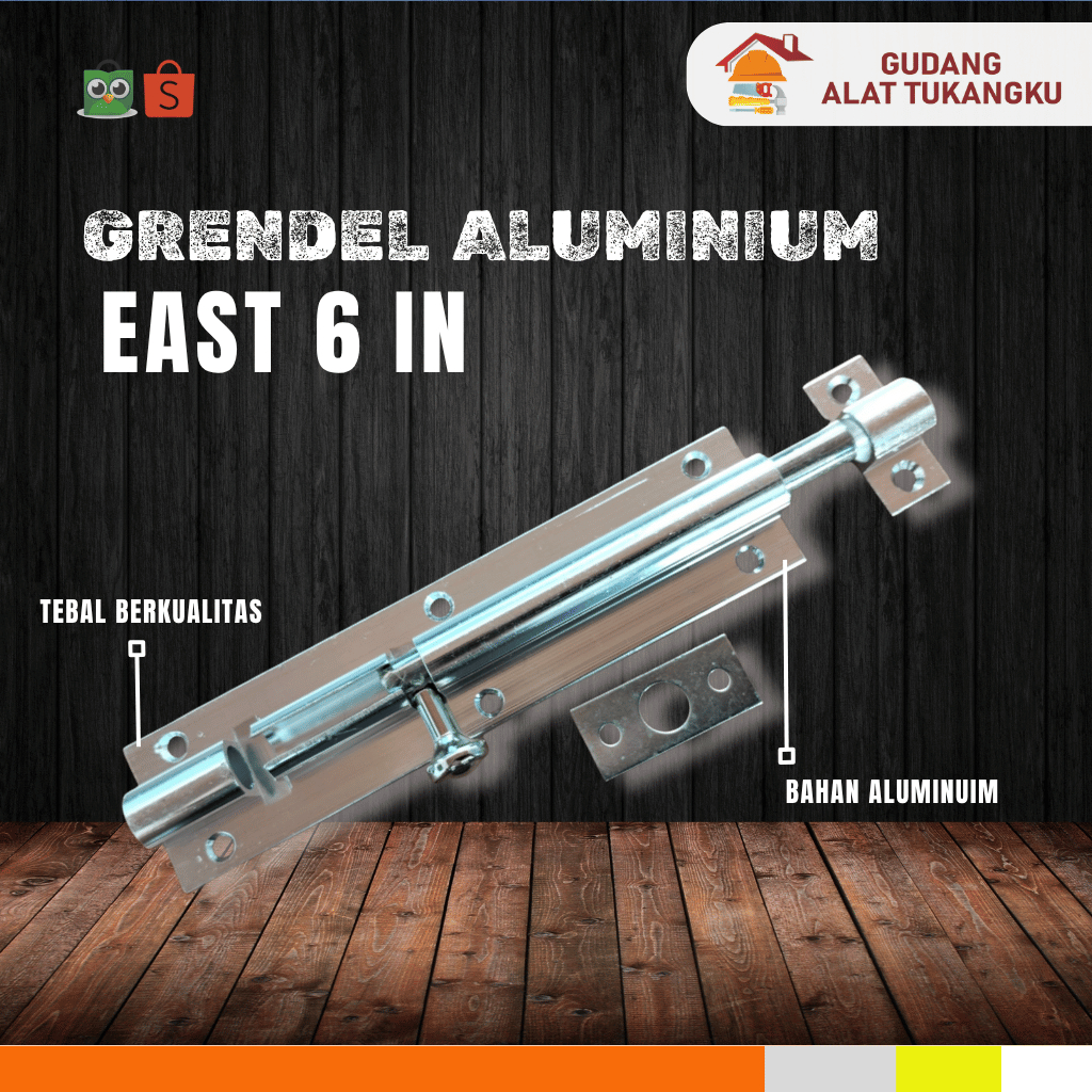 EAST 6 IN ALUMINIUM GRENDEL