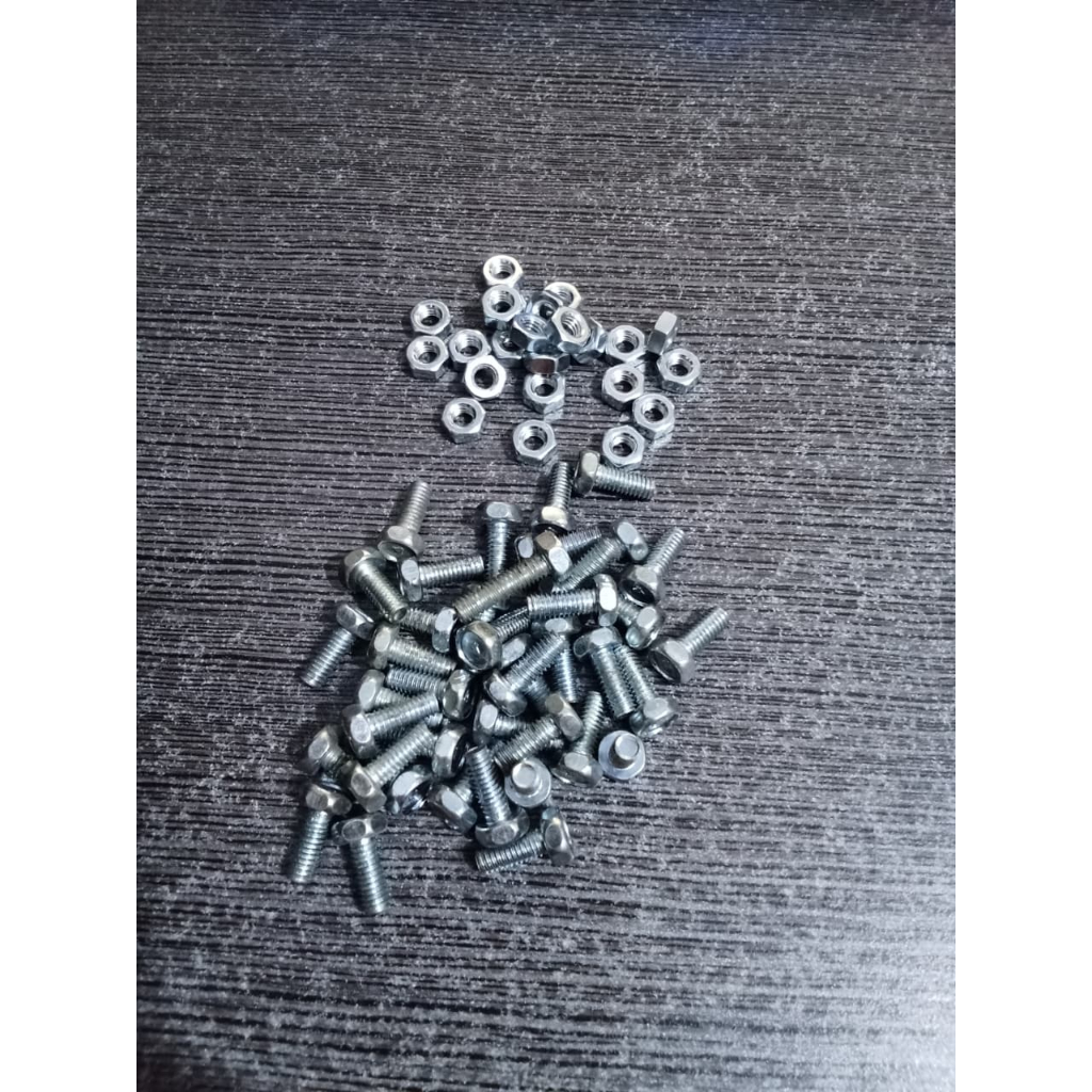 BMP M4x10 /น็อตสีขาว /10 ชิ้น