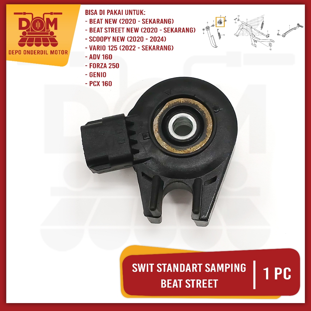 สวิตช์ข้างมาตรฐาน Beat Street (PSP) สวิตช์ Jagang 1 Standard One Matic HONDA Scoopy Vario Genio