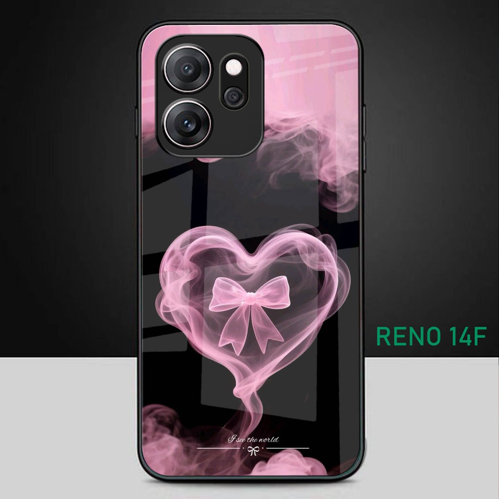 HP Glitter Glass Phone Softcase สําหรับ OPPO RENO 14F - RENO 14F เคสโทรศัพท์ - OPPO RENO 14F เคสโทรศ