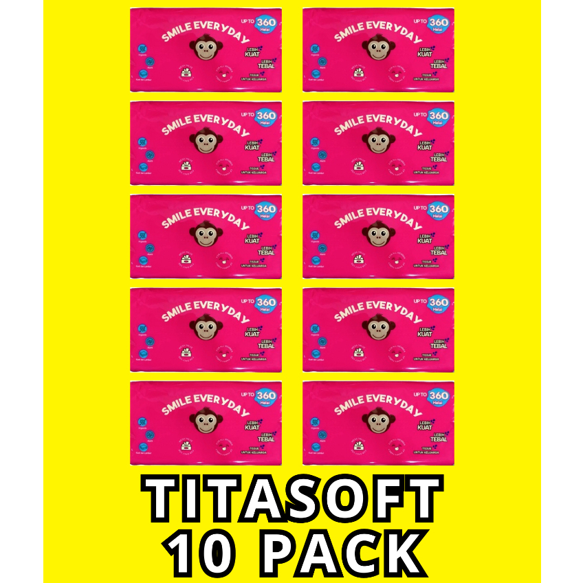 Titasoft Tissue Package กระดาษเช็ดหน้าอเนกประสงค์ 360 แผ่น กระดาษเช็ดหน้า