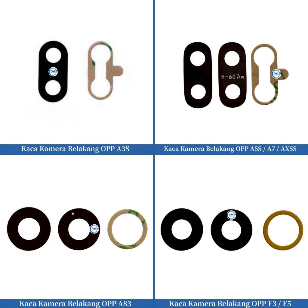 OPP A3S A5S A7 AX5S A83 F3 F5 กระจกกล้องหลัง