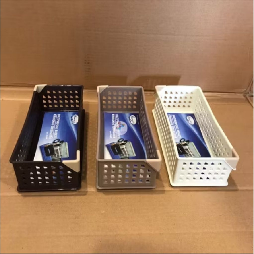 ตะกร้าหวายพลาสติก / ทรงสี่เหลี่ยมอเนกประสงค์ / 5623