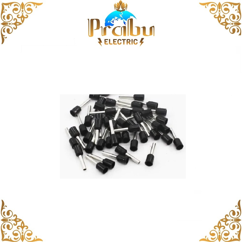 E 1508 1.5 มม. สาย FERRULES สีดํา SKUN