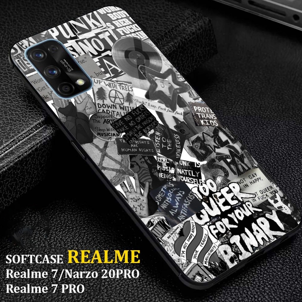 Realme 7 Auto Case Motif [AESTHTIC ART] เคส Realme 7 ล่าสุด Hp Case Hp Casing Glossy Hardcase 2D Glo
