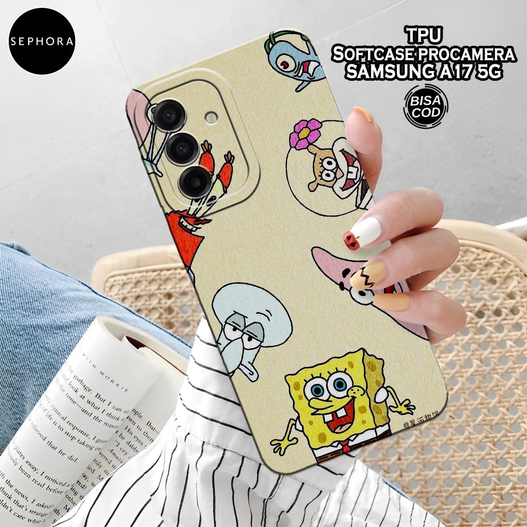 HP เคส Samsung Galaxy A17 5G 2025 ล่าสุด - เคสการ์ตูนแฟชั่น - Samsung A17 5G Softcase - เคสกล้อง Pro