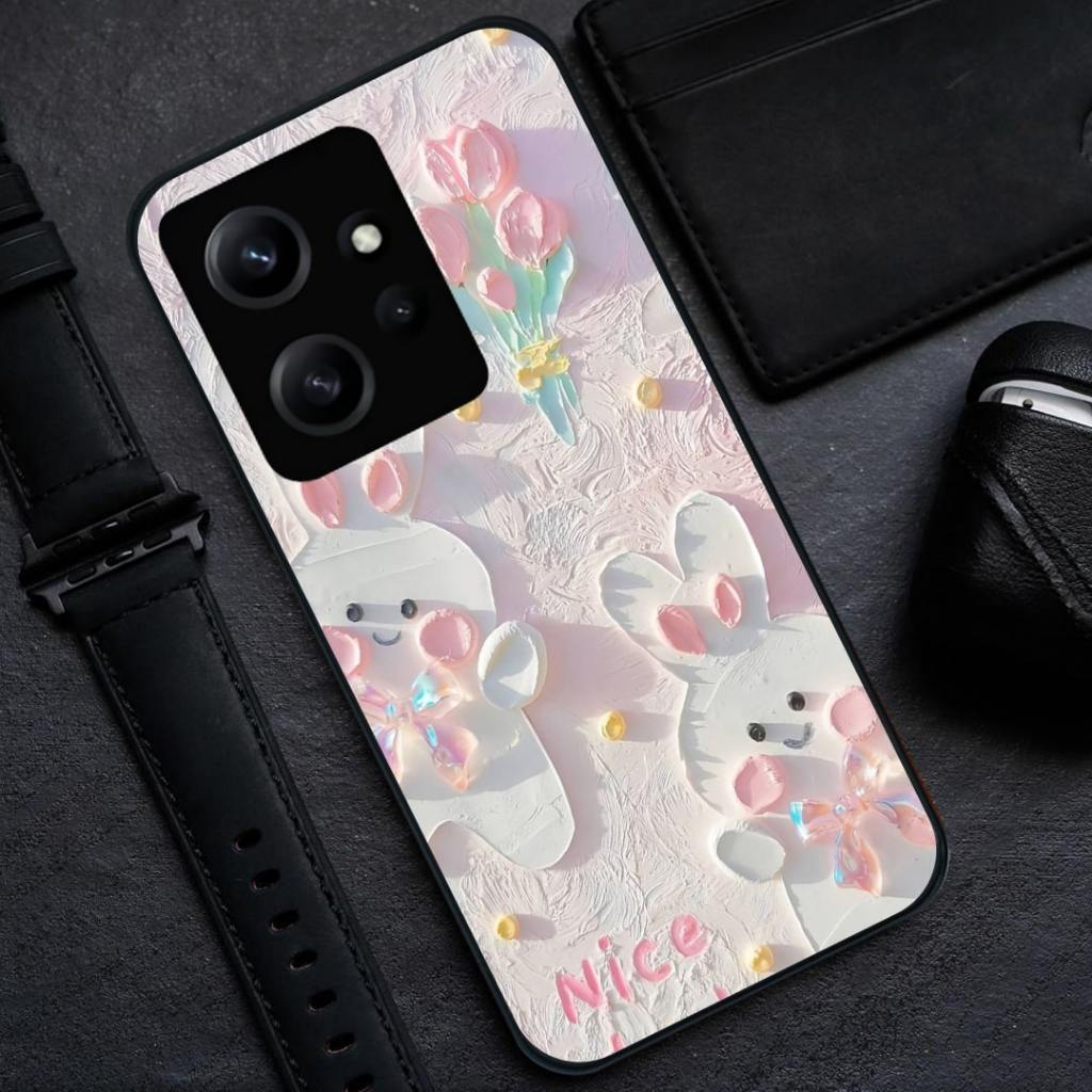 HP Xiaomi Redmi 15C Glass Softcase [BSG-47] - เคสโทรศัพท์ Xiaomi Redmi 15C - เคสกระจกอะคริลิค Xiaomi