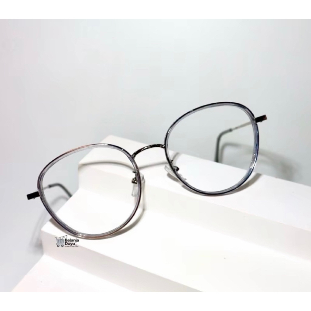 Preloved Shopping Glasses - ELIPS METAL Frame - สีเทา - ไม่มีลบ