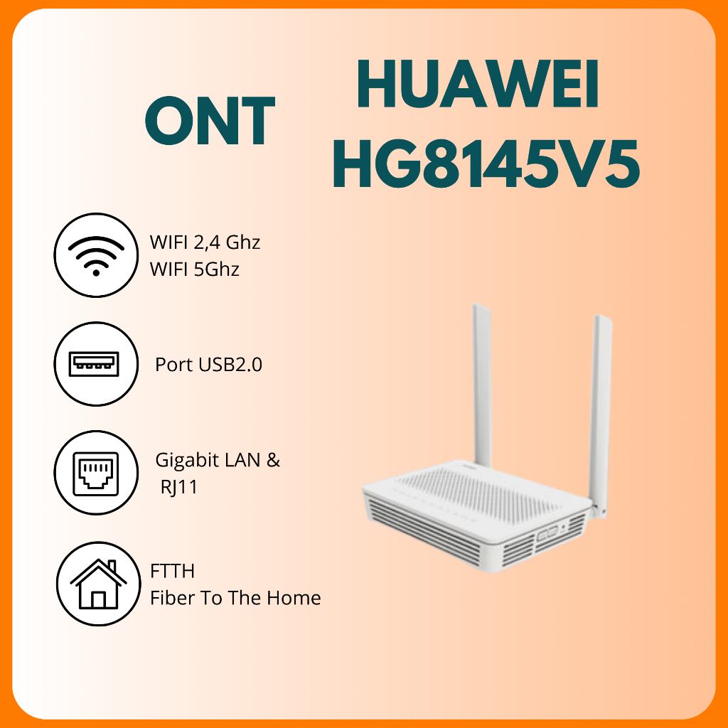Huawei EG8145V5 สีน้ําเงิน por GPON