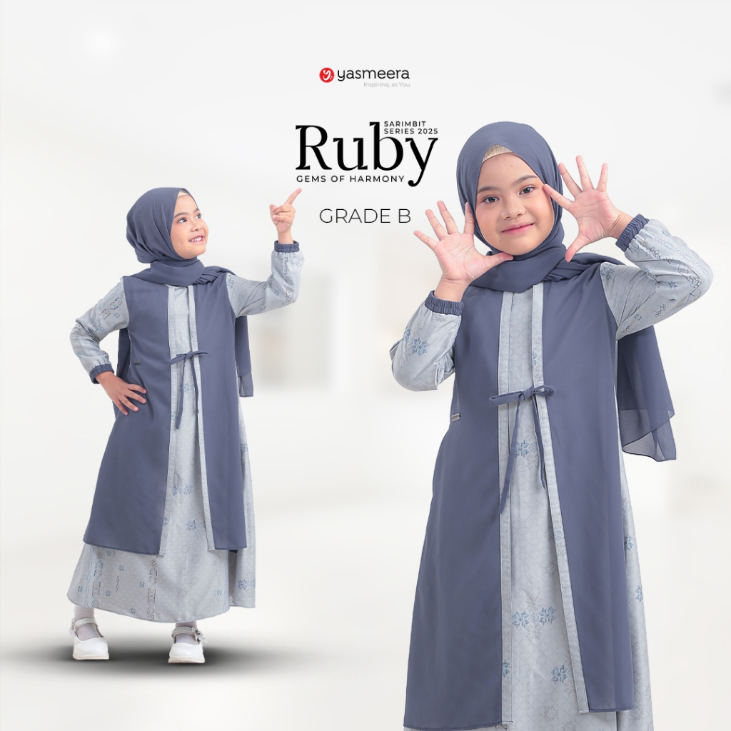 Yasmeera Official | ชุดเดรสทับทิม Kids Grade B