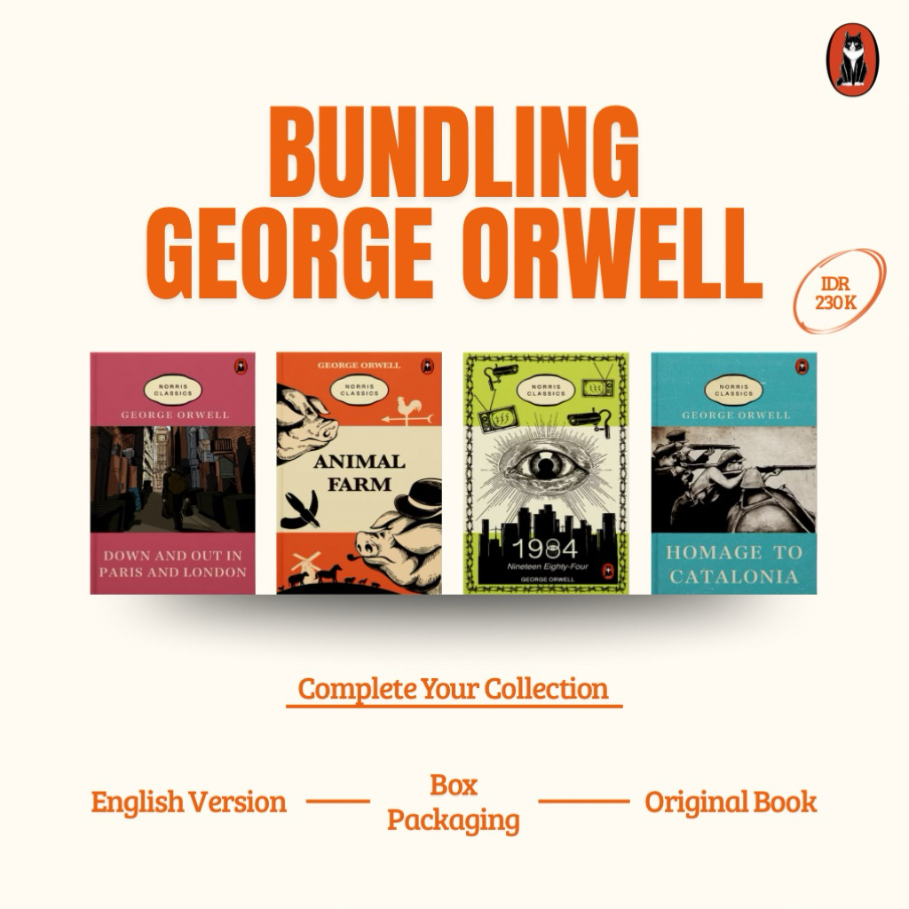 [หนังสือนอร์ริส] Buling George Orwell Animal - 1984 - Homage - Paris & London - English Classic