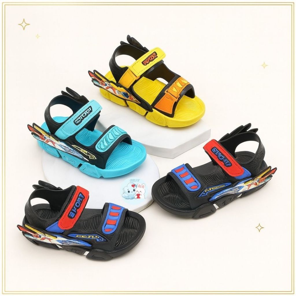 2.2 RAMADHAN SISELFIE - SYBER STS Mountain Sandals รองเท้าแตะเด็กผู้ชาย วัสดุ PU รุ่นน่ารัก 2-8 ปี