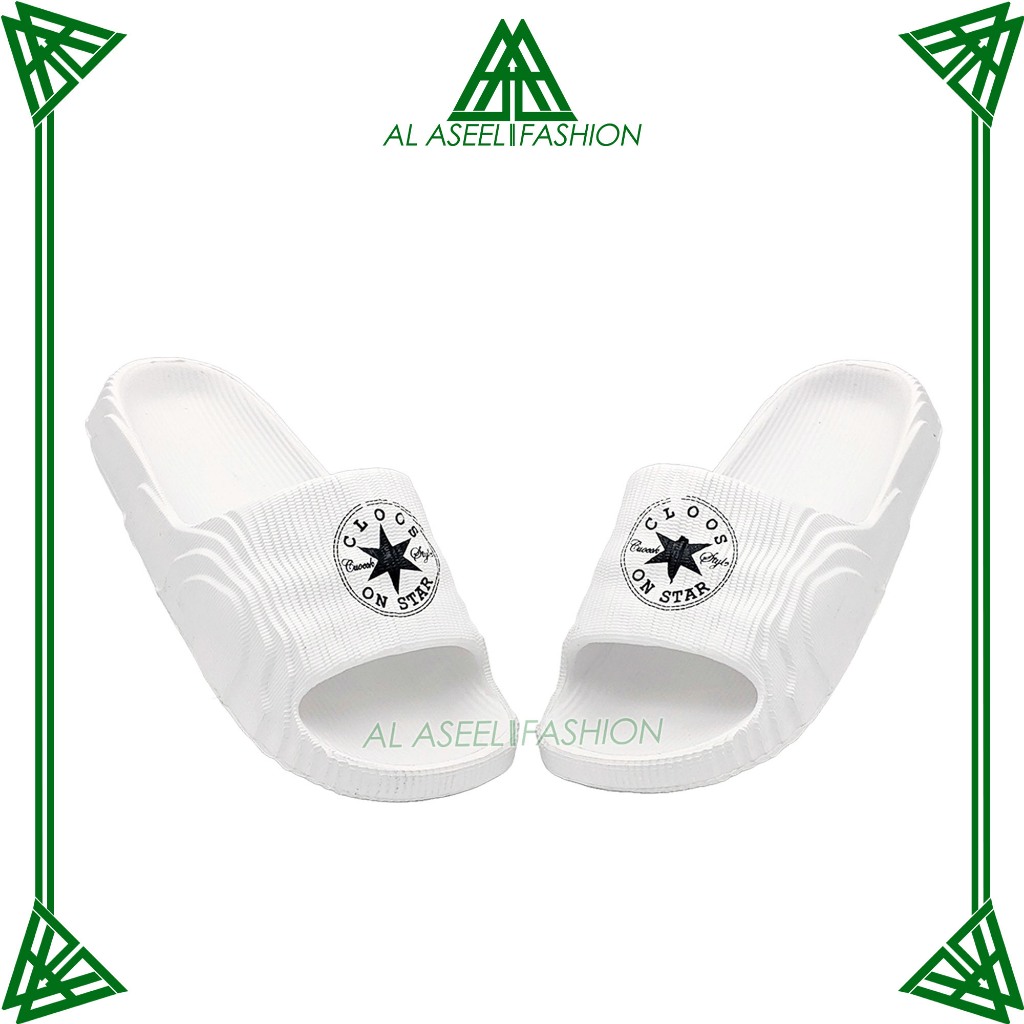 AL-ASEEL FASHION Men Shoes Size 35 - 40 / รองเท้าแตะ Slop นุ่มสบาย / รองเท้าแตะสไตล์ Modern Simple /