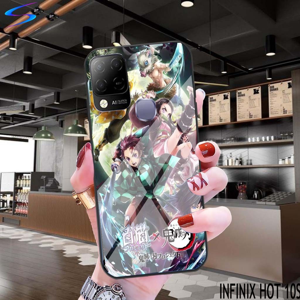 HP ล่าสุด Infinix Hot 10s CASE (demon slyer) - Phone Case - Sheishore - Phone Case - Phone Softcase 