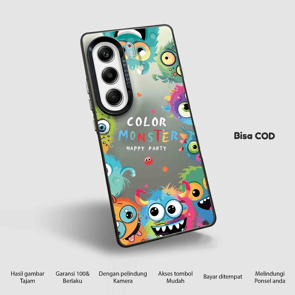HP ล่าสุด TECNO CAMON 40 PRO 5G CASE - MNSTRA Character Motif - Matte Hard IMD โฮโลแกรมมือถือ Casing