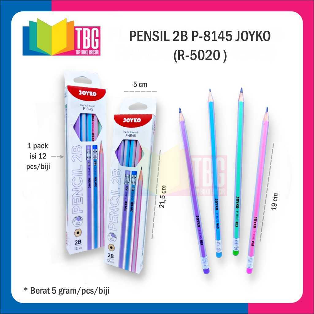 1 ชิ้น 2B PENCIL P-8145 JOYKO WOODEN PENCIL / JOYKO 2B PENCIL / STATIONERY (R-5020)