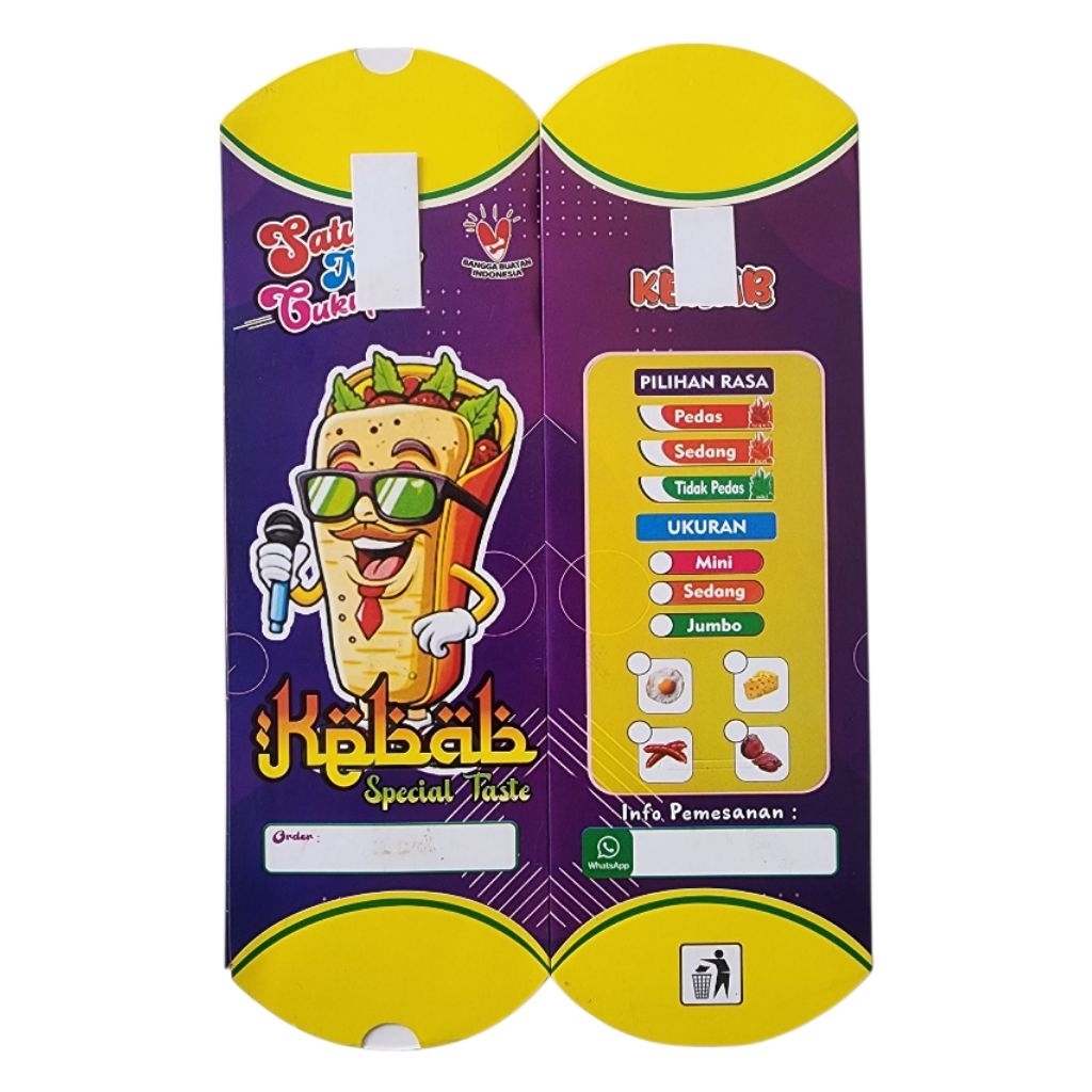 100 ชิ้น JUMBO KEBAB PAPER/ KEBAB PACKAGING/ KEBAB WRAPPING