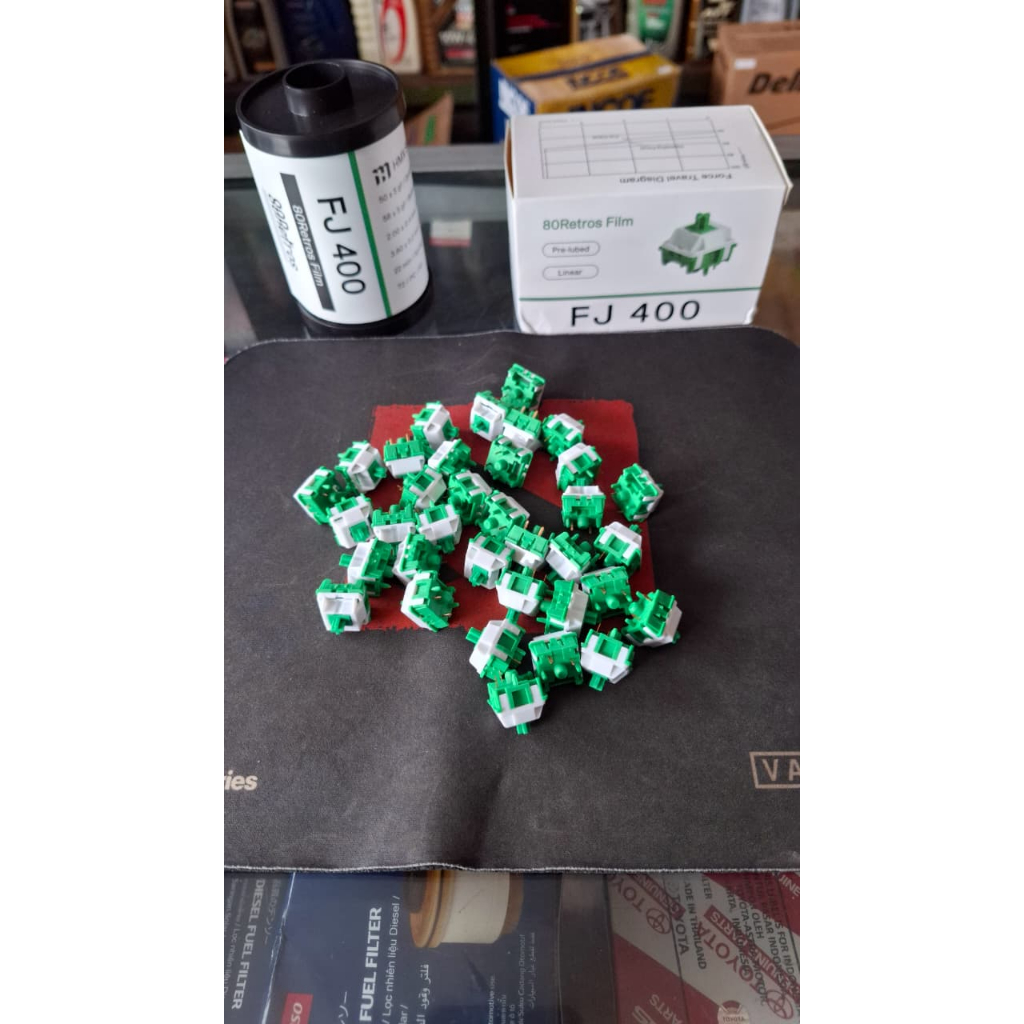 80Retros x HMX FJ400 สวิตช์คีย์บอร์ดแบบกลไก 35 ชิ้น