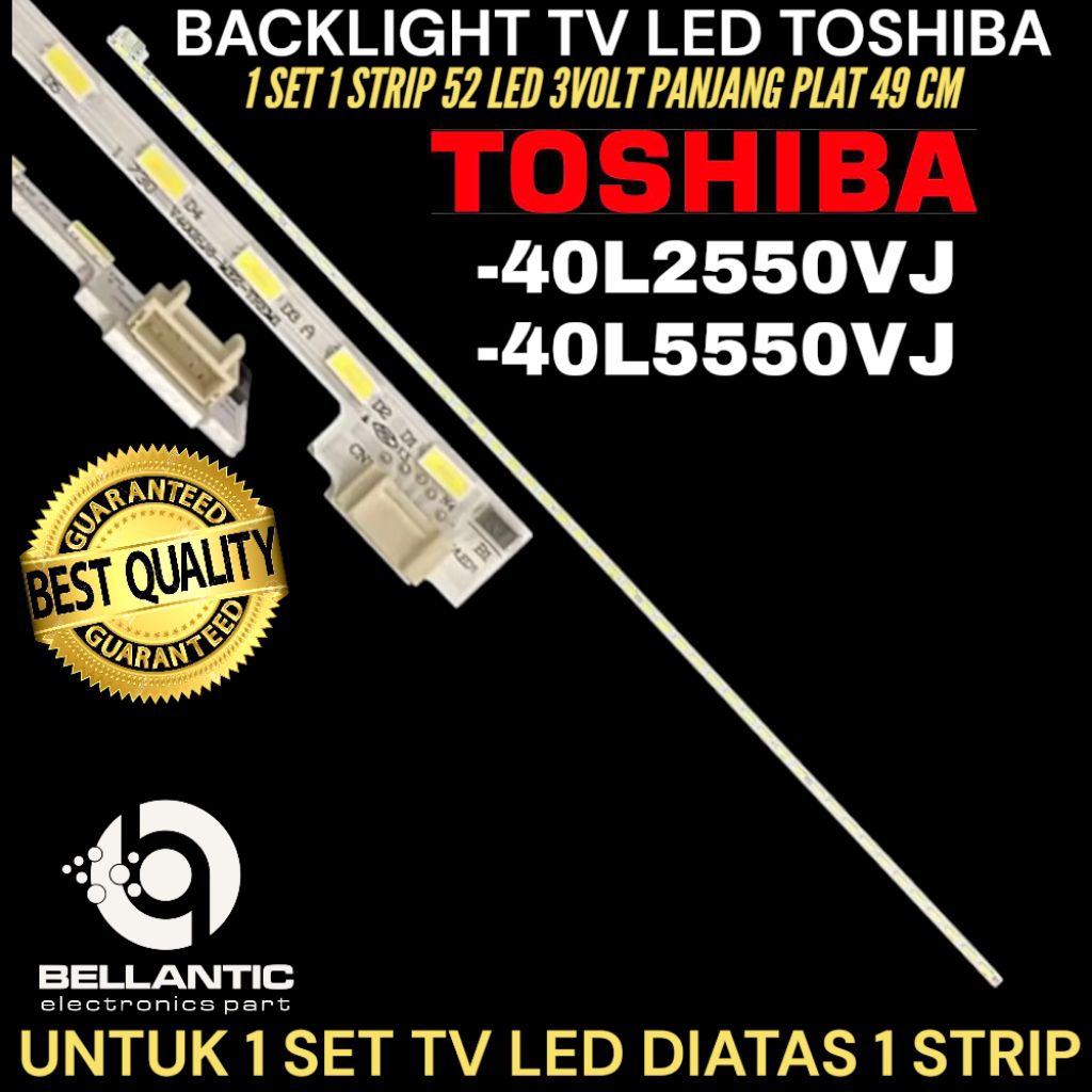 TOSHIBA 40 INCH LED TV BACKLIGHT 40L2550VJ-40L5550VJ TOSHIBA 40 INCH TV BACKLIGHT