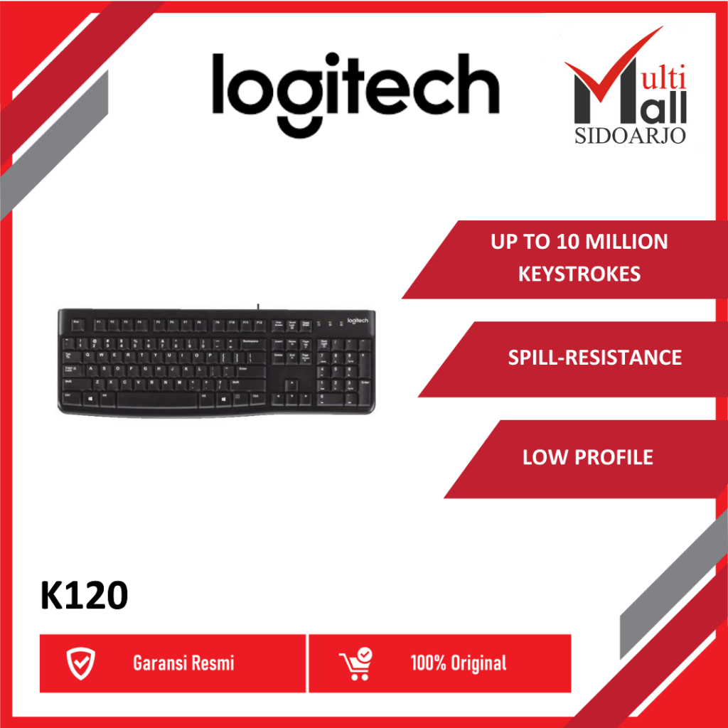 คีย์บอร์ด LOGITECH K120 USB