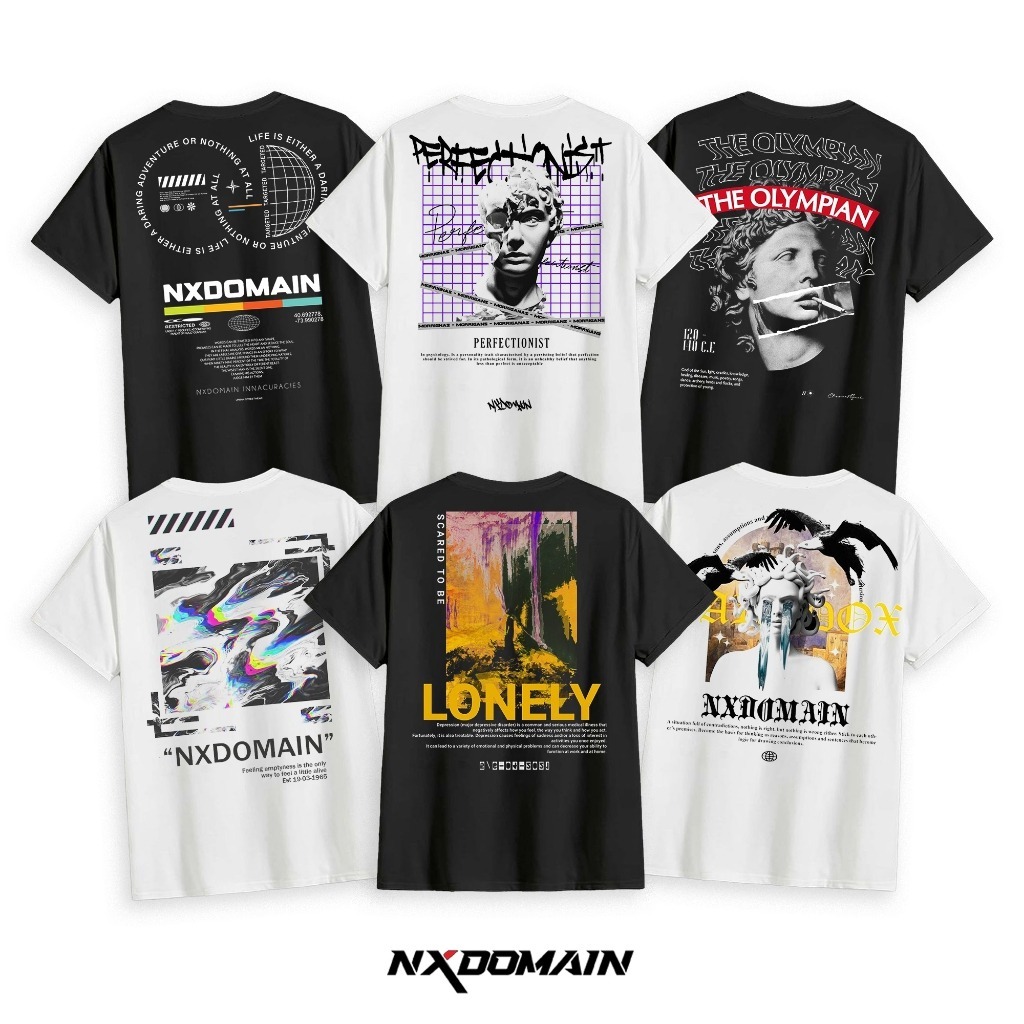 Streetwear Series Cotton Combed 24s เสื้อยืดผู้ชาย - Nxdomain