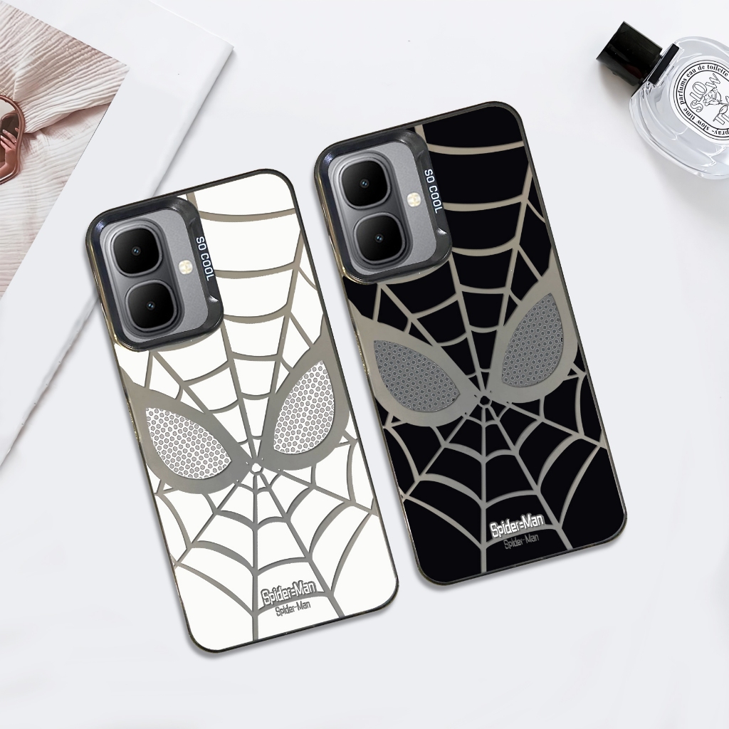 TZ001 เคสสําหรับ Infinix Smart 10 10Plus 9 8 Hot 50i กรณี IMD สีดํา Hybrid Casing Softcase Hp Motif