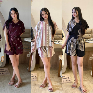 ONE SET LYLY RAYON PREMIUM / ONE SET RAYON PENDEK / PIYAMA RAYON MOTIF