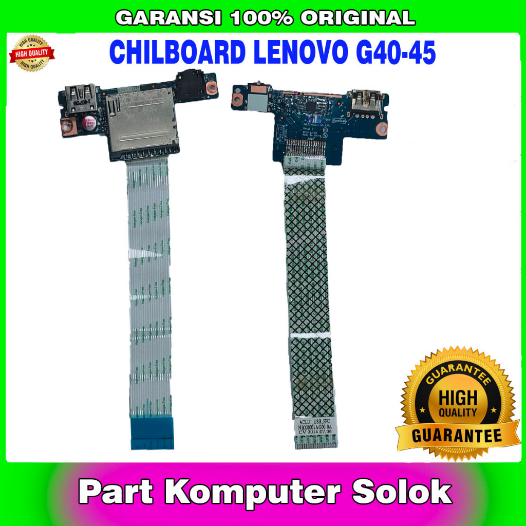 สายแบบยืดหยุ่น Chilboard บอร์ด USB SD CARD MMC AUDIO แล็ปท็อป Lenovo G40 G40-30 G40-45 G40-70 G40-80