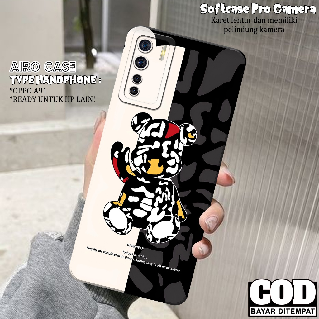 เคส OPPO A91 - OPPO A91 Softcase - เคสแฟชั่นการ์ตูน - เคส OPPO A91 - เคส Pro Camera Softcase - Tpu -