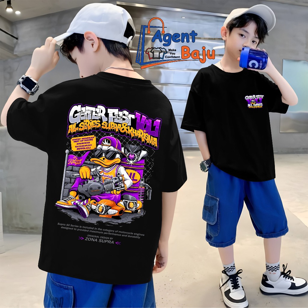 Supra Boyolali GETTERFEST เสื้อยืดเด็ก Unisex - เสื้อยืดผู้ชายและผู้หญิง - เสื้อผ้า Supra