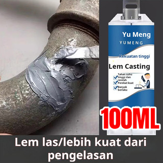 Lem AB Industri Tahan Panas 300°CPerekat Logam Kuat Seraguna UntukPerbaikan Tangki Pipa Radiator BesiAluminium Baja Anti Bocor