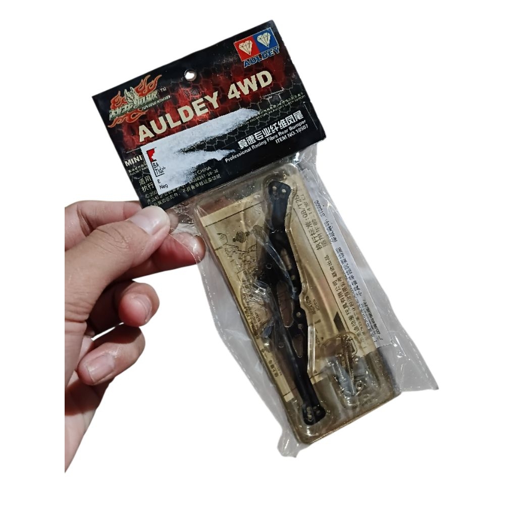 AULDEY MINI 4WD 18507 PROFESSIONAL RACING FIBER REAR BUMPER