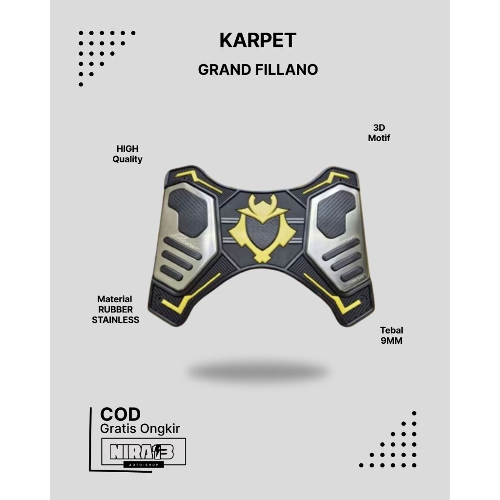 พรม Grand Filano 2023 2024 2025 วัสดุยางพักเท้า Grand Filano