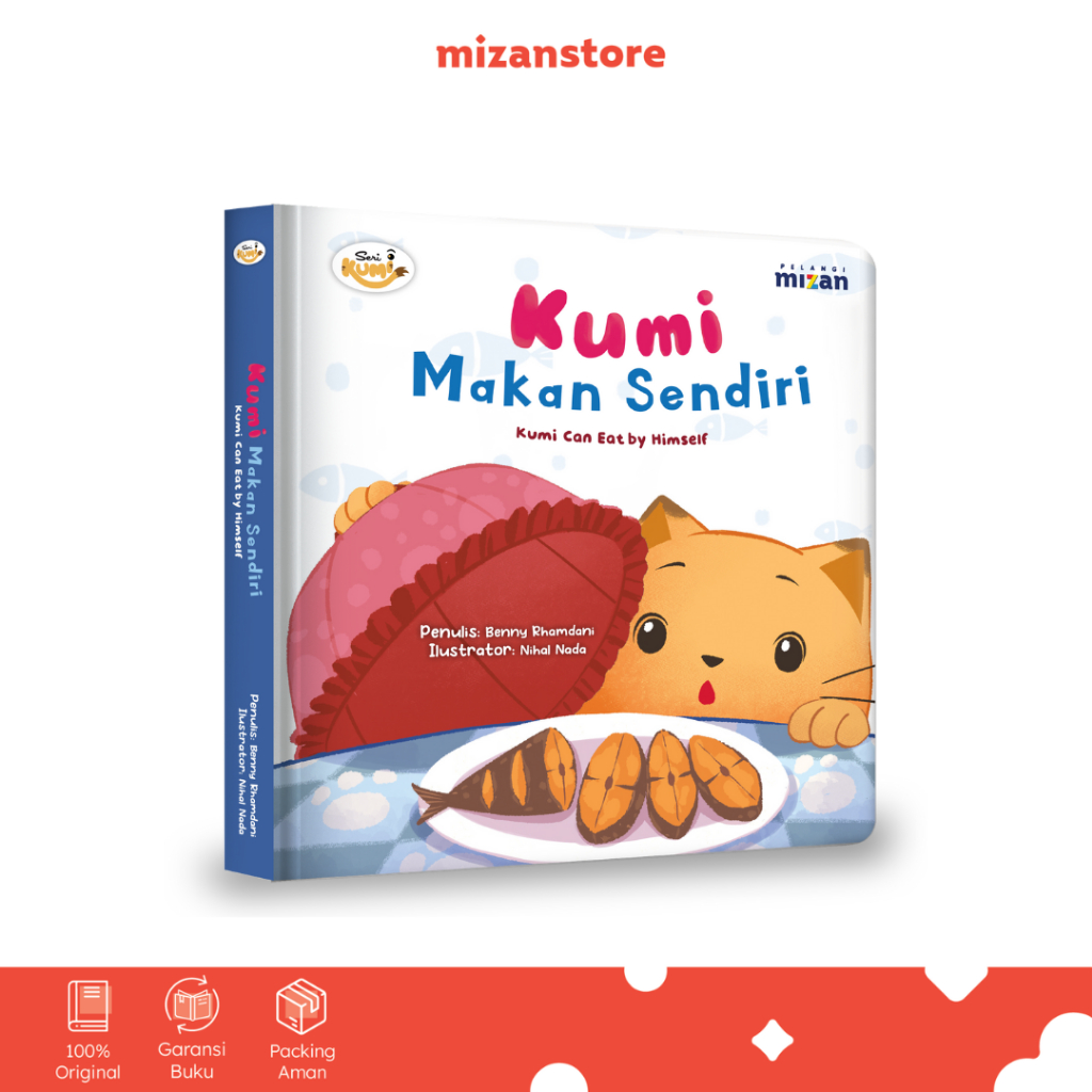 [Mizan Medan] หนังสือเด็ก Kumi And Friends Series: Kumi Eat Alone (Boardbook)