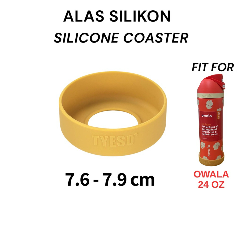 [HERA] ป้องกันการลื่นสําหรับ Owala 24oz. ซิลิโคนบู๊ทส์แก้วน้ําดื่มขวด. ที่รองแก้ว. ฐานซิลิโคน