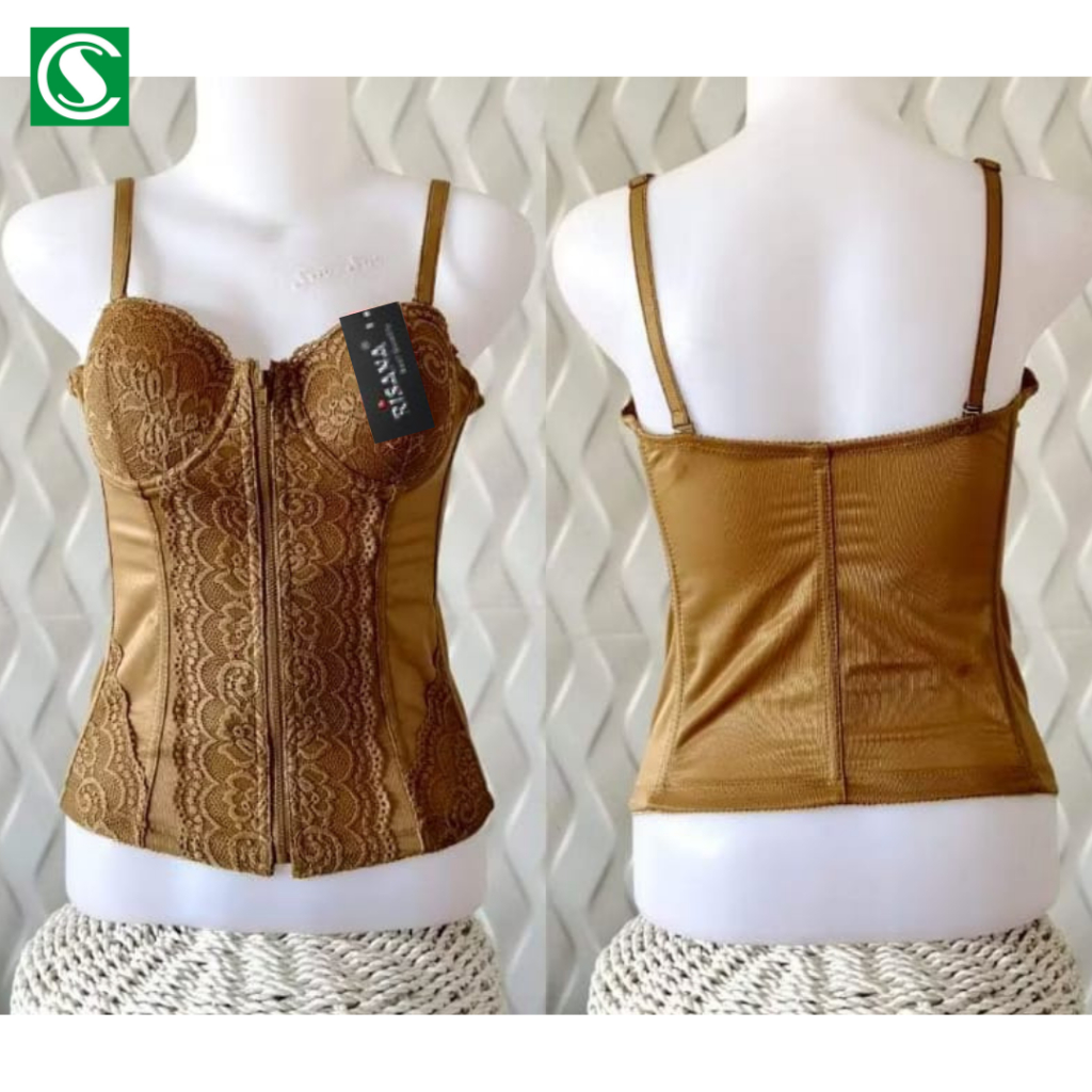 Sici Busana - ลําตัวยาว Jumbo Corset Slimming Tummy Reducer ตะขอซิป 2 ชั้น LT RI 002B