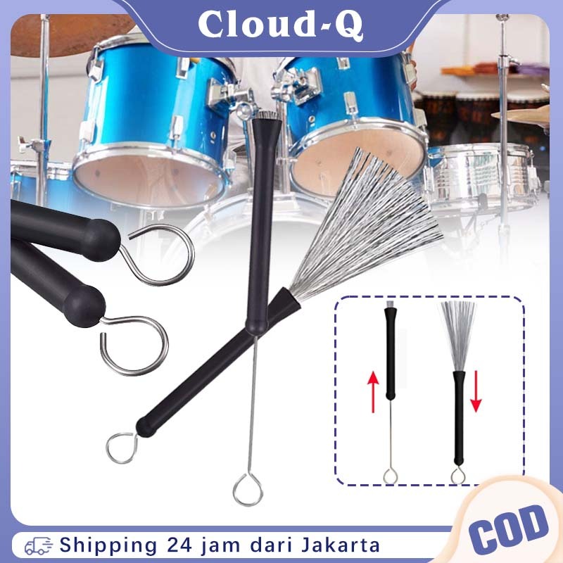 แปรงแท่ง Metal Cajon Drum / Drum Cleaning Tool Portable Jazz Musical