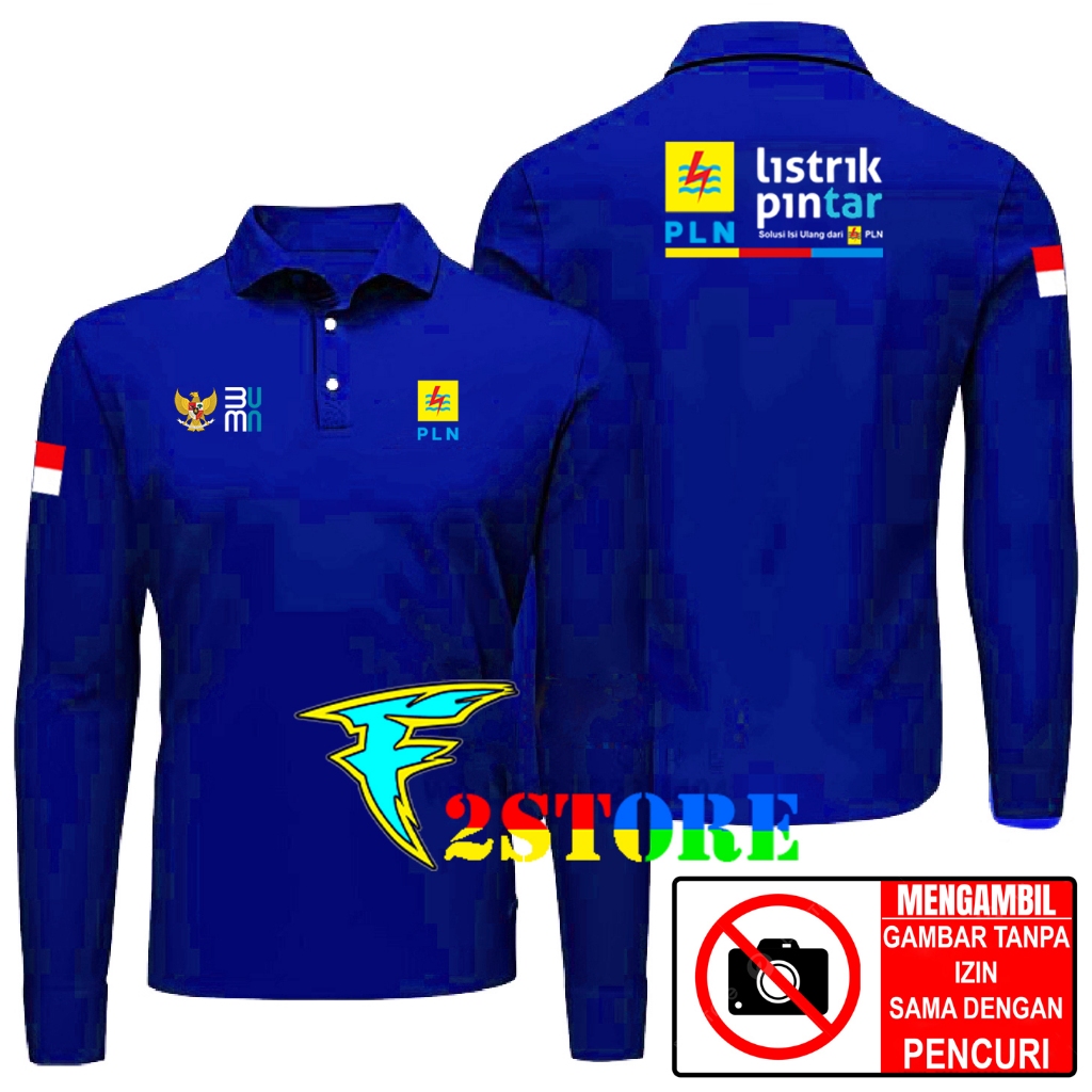 เสื้อยืดคอปกรุ่นเสื้อยืด COLLAR PLN SMART ELECTRICITY และ PLN BUMN LOGO - PLN SMART ELECTRICITY CLOT
